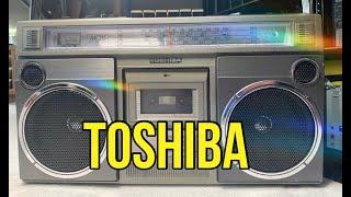 Toshiba RT-8360S Radio Cassettte Service. New Belts and FM Stereo Fix. Vintage Boombox Repair