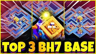 NEW TOP 3 BH7 Trophy Base Copy Links  BEST BUILDER HALL 7 Bases Clash of Clans