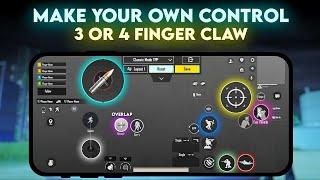 How to Make Your Own Control Setting  2.7 Best 3 Finger or 4 Finger Claw in BGMI  PUBG