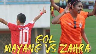 Gol Mayang Vs Zahra  Gol Mana Yang Paling keren ?  Persija Putri