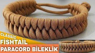 Paracord Bileklik EN KOLAY Nasıl Yapılır - Make a EASY Paracord Bracelet CLASSİC FİSHTAİL Model