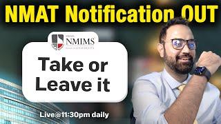 NMAT 2024 Notification OUT  Take It Or Leave It ? Best NMAT Colleges  NMIMS Mumbai Selection