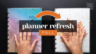 FALL PLANNER SETUP REFRESH 2024 + FREE PRINTABLE  DIY Discbound Classic Happy Planner