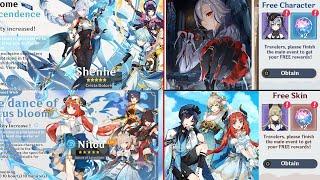 4.8 BANNERSShenhe Nilou FREE CHARACTER FREE SKIN MOUNTING SYSTEM About 4.8 - Genshin Impact