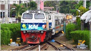 CC 206-75 PANGRANGO STIKER LEBARAN Datang Dan Berangkat KA Pangrango Di Stasiun Bogor