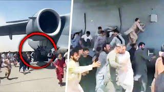 Afghans Cling to Outside of American Plane Leaving Kabul