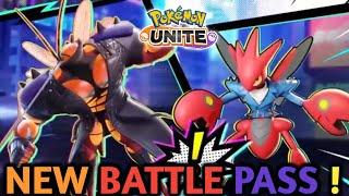 New Battle Pass Season 13  Pokemon Unite  Buzzwhole and Scizor Battle Pass   New battle pass 