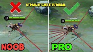 STRAIGHT CABLE TUTORIAL   HARDEST FANNY CABLE  MASTER in 8 MINS   - MLBB