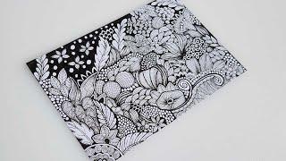 How to Draw Easy Zentangle Patterns for Beginners  Doodle art