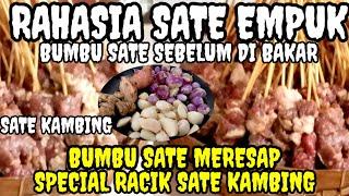 BUMBU SATE RCIKAN SATE SEBELUM DI BAKAR SATE KAMBING EMPUK ENAK #bumbusate #satekambing