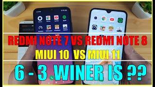Redmi Note 7 vs Redmi Note 8   MIUI 10 Vs MIUI 11   SpeedTest Camera Comparison