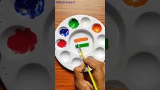 Indian Flag colour  Colour Magic  Republic Day colour Colour mixing easy  #youtubeshort #shorts