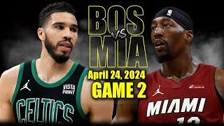 Boston Celtics vs Miami Heat Full Game 2 Highlights - April 24 2024  2024 NBA Playoffs