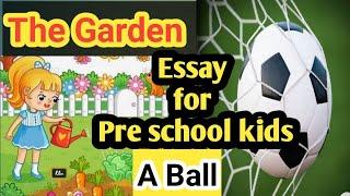 Pre School English learning Essay for kids Write down few lines on A mango The Garden A bird..