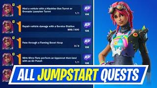 Fortnite Complete Jumpstart Quests - How to EASILY Complete Jumpstart Quests Challenges in Season 3