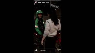 Wanita ini menampar tukang ojek online Semarang  viralkan 