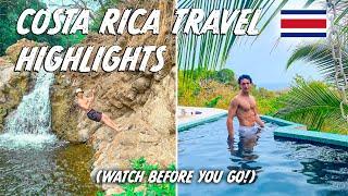 COSTA RICA MONTEZUMA TRAVEL HIGHLIGHTS WATERFALLS ANIMALS BEACHES FOOD & HIKES