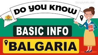 Do You Know Bulgaria Basic Information  World Countries Information #26 - GK & Quizzes