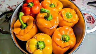 Delicious stuffed peppers in the oven Simple and quick recipe