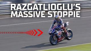 MASSIVE STOPPIE from Toprak Razgatlioglu  Most 2021