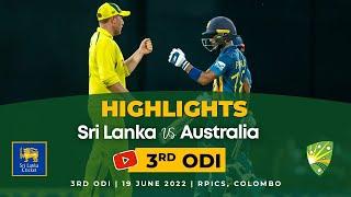 Sri Lanka complete highest chase at Premadasa  3rd ODI Highlights  Sri Lanka vs Australia 2022