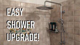 How to Install a Rain Shower System - Easy DIY Shower Upgrade Without Opening The Wall