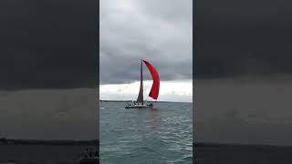 Reaching with a Spinnaker - Pole Forward