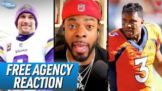 Reaction to Russell Wilson to Steelers Kirk Cousins to Falcons 49ers quiet  Richard Sherman NFL