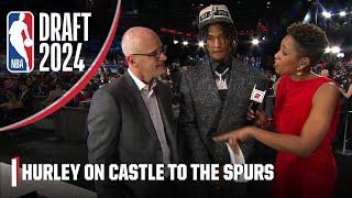 Dan Hurley reacts to Stephon Castle getting drafted No. 4 by the Spurs  2024 NBA Draft