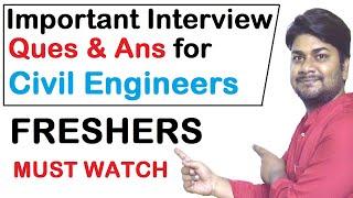 Basic Civil Interview Question and Answers For Freshers Site Engineers  Learning Civil Technology