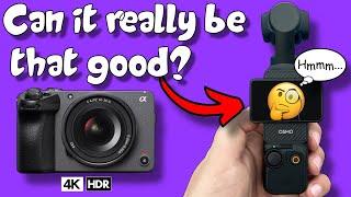 DJI Osmo Pocket 3 vs. Sony FX30 HDR