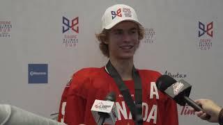 2024 Hlinka Gretzky Cup — Aug. 10 — Gavin McKenna post-game