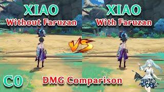 Xiao with Frauzan vs without Faruzan how much the difference?? Gameplay DMG Comparison