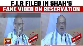 Case Filed After BJP Flags Amit Shahs Doctored Video On Scrapping Reservation