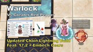 BB iRO Warlock - Updated Chain Lightning Build - vs Greater Red Pepper - IRO Chaos
