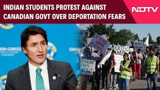 Canada Immigration  Indian Students Protest Against Canadian Government Over Deportation Fears