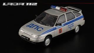 Милиция ВАЗ-2112 ДПС Москва • Автомобиль на службе 10 • Масштабные модели 143 • Журнальная серия