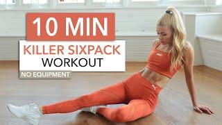 10 MIN KILLER SIXPACK - super hard ab workout  No Equipment I Pamela Reif