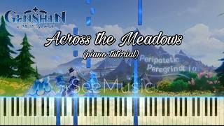 Across the Meadows Synthesia style piano tutorial