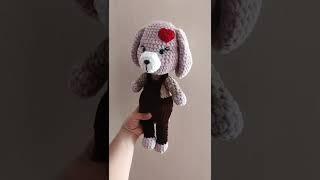 собачка крючком dog..#амигуруми #crochet #amigurumi #игрушки #вязание #dog #собака #собаки