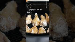 Air Fryer Sweet Crispy Asian Lemon Wings #wings
