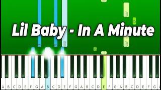 Lil Baby - In A Minute Piano Tutorial