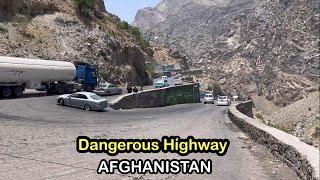 Dangerous Route In Afghanistan Every Second Accident can Happen  - دافغانستان خطرناکه لویه لار
