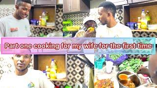 COOKING FOR MY WIFE FOR THE FIRST TIME . Don’t judge me#cookingvideo