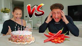 SWEET VS SPICY FOOD CHALLENGE