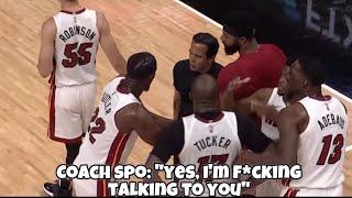 *FULL CAPTIONS* Jimmy Butler HEATED Trash Talk With Udonis Haslem & Coach Spoelstra