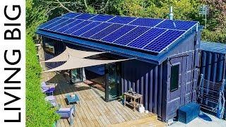 40ft Shipping Containers Transformed Into Amazing Off-Grid Family Home