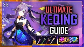 ULTIMATE KEQING GUIDE Aggravate Teams Weapons Builds Combos etc.  Genshin Impact Ver 3.6