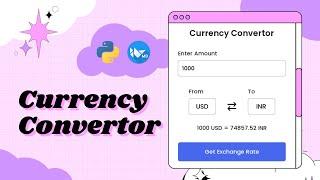 How To Create Currency Convertor App Using KivyMD And Python  Currency Convertor App