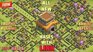 TOP NEW TH8 DEFENSE FARMING TROPHY PUSHING BASE With Link  Th8 Home Base Layout  Clash of clans